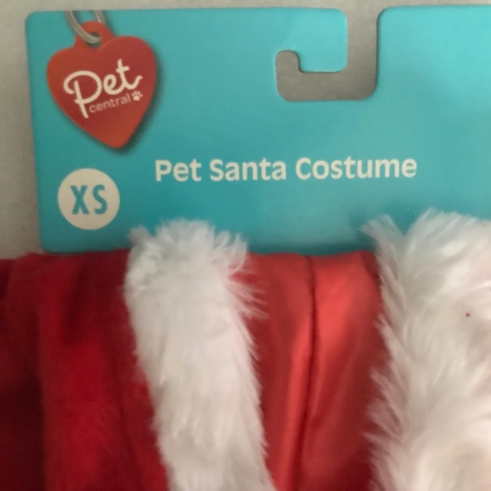 Pet Central Pet Santa Costume Size XS NEW